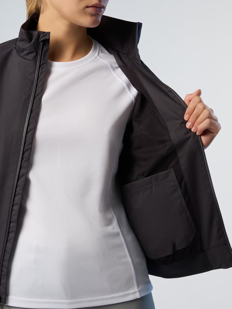 mesh-lined sailor jacket
