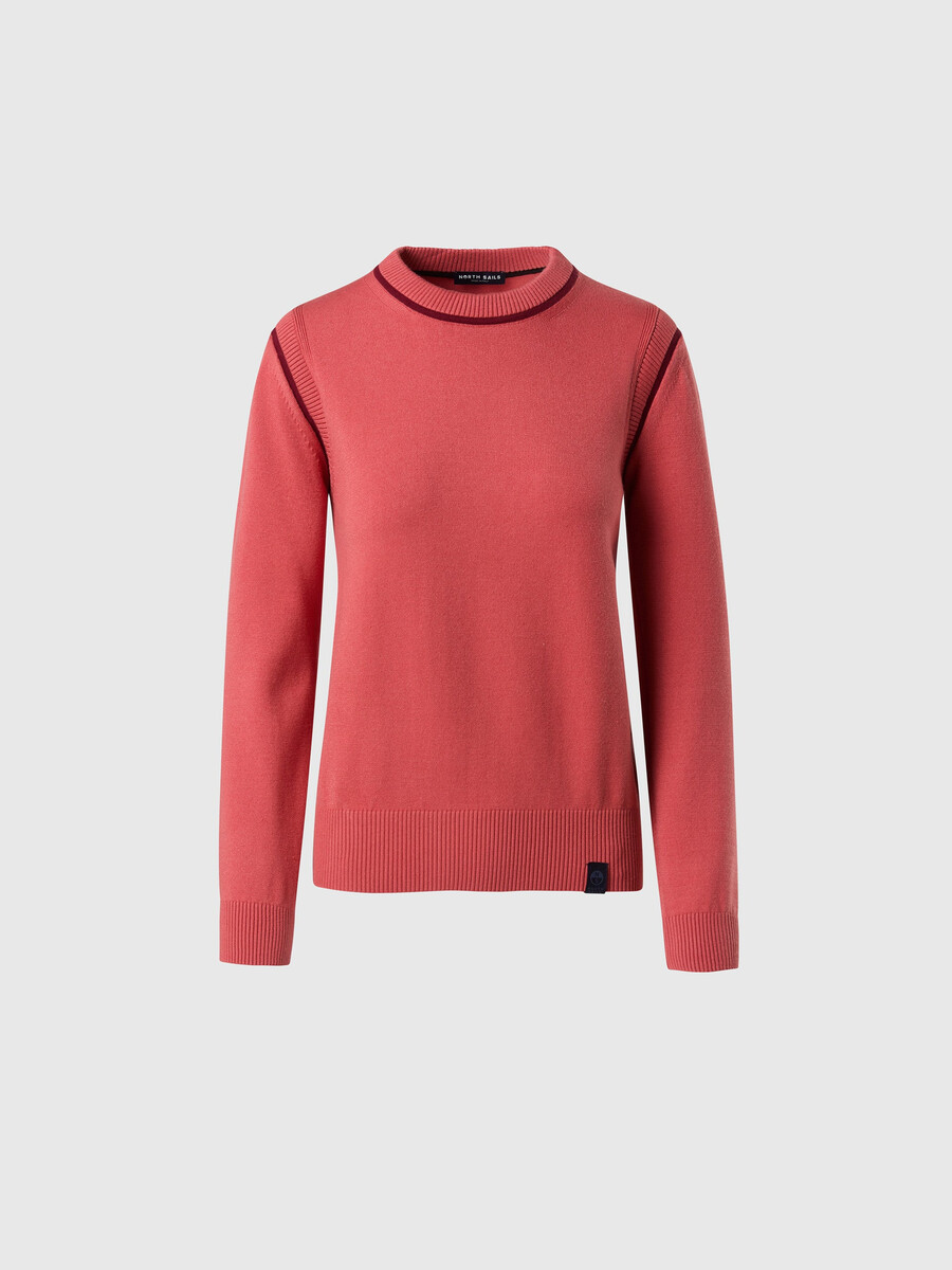 viscose crew-neck sweater