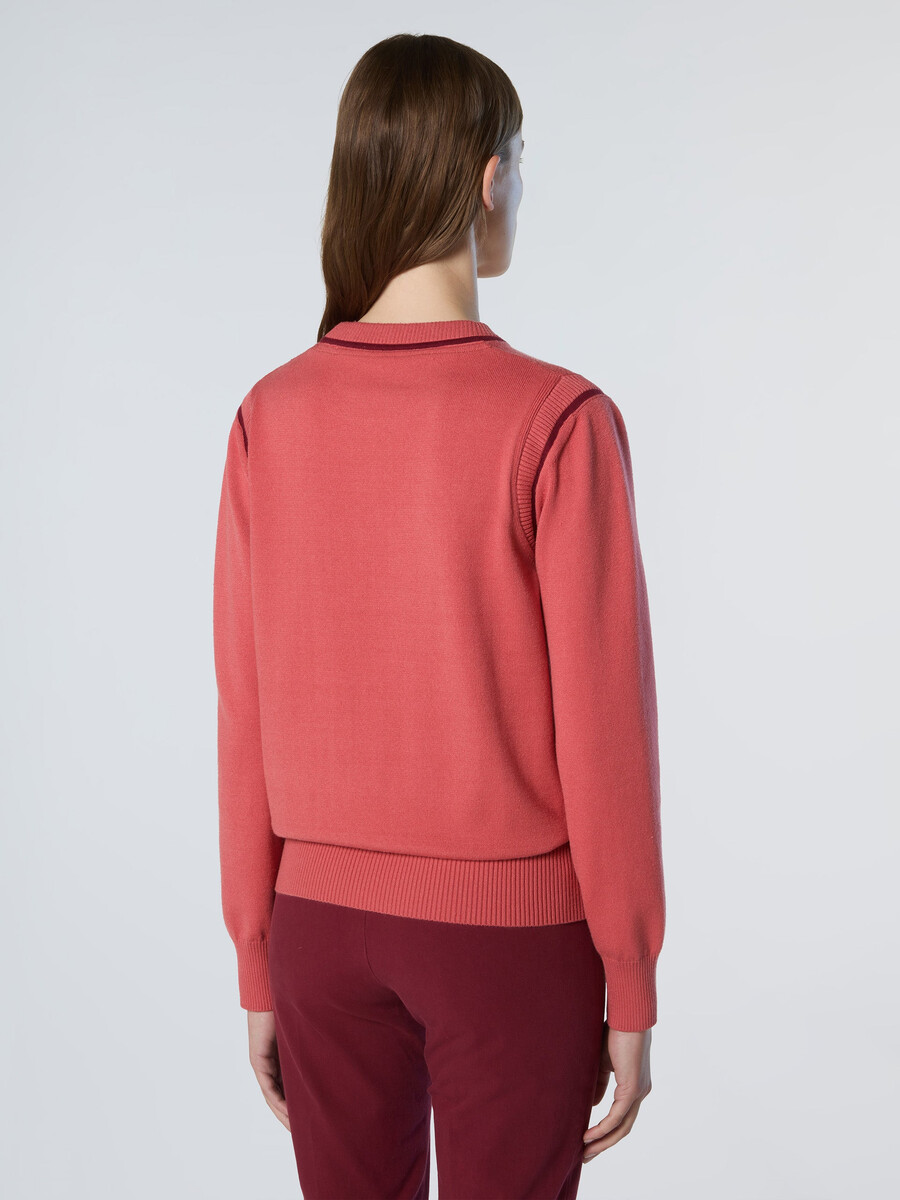 viscose crew-neck sweater