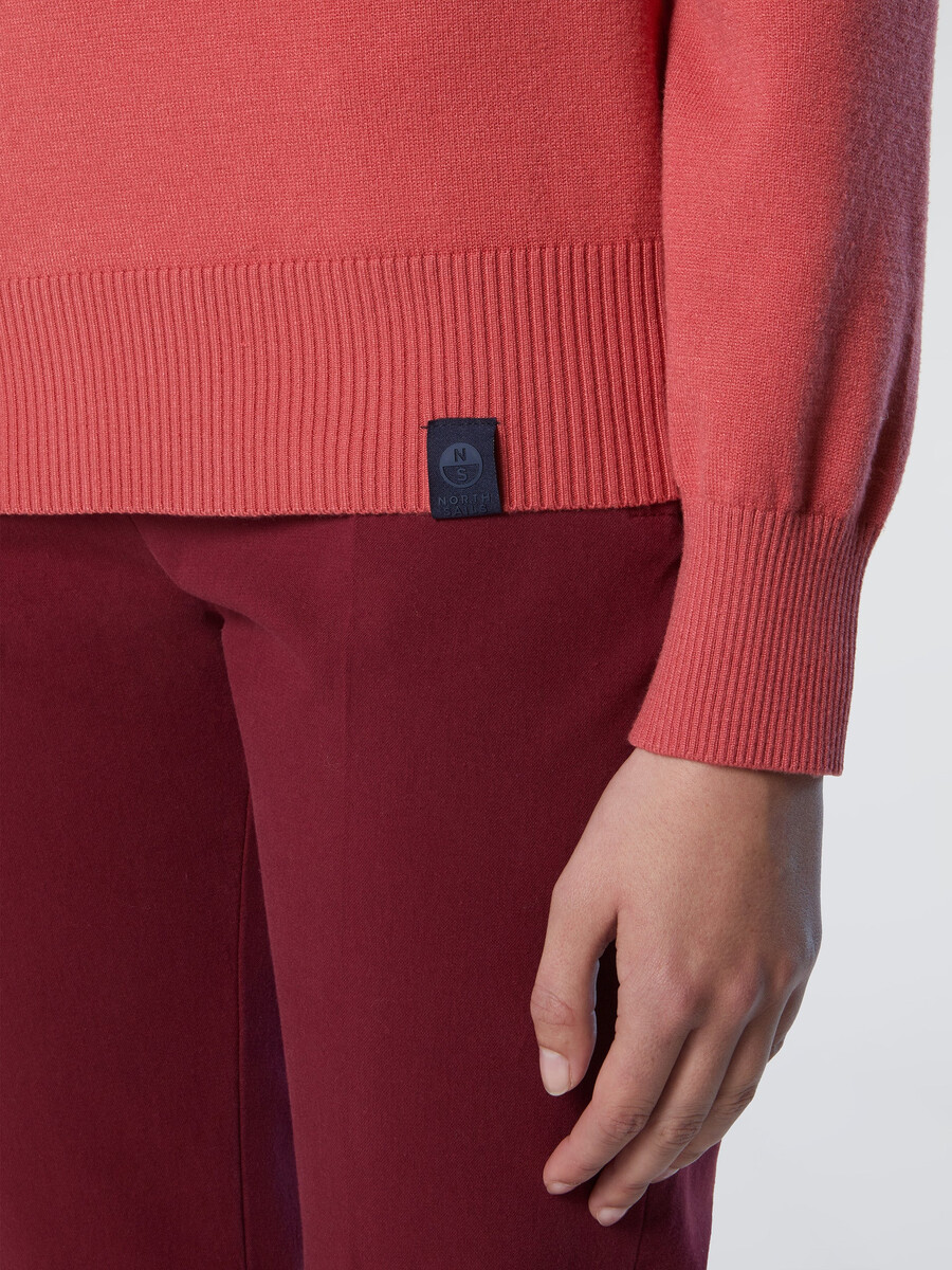 viscose crew-neck sweater